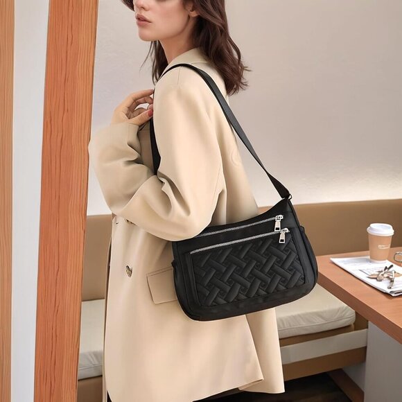 Versatile Nylon Shoulder Bag with Anti-Theft Pocket - Perfect for Travel - Picture 7 of 7